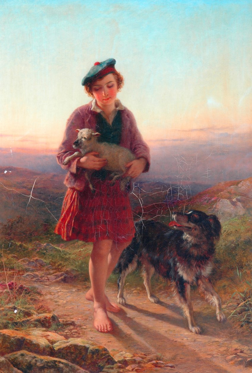 O cordeiro desgarrado, 1863 de John Adam P. Houston