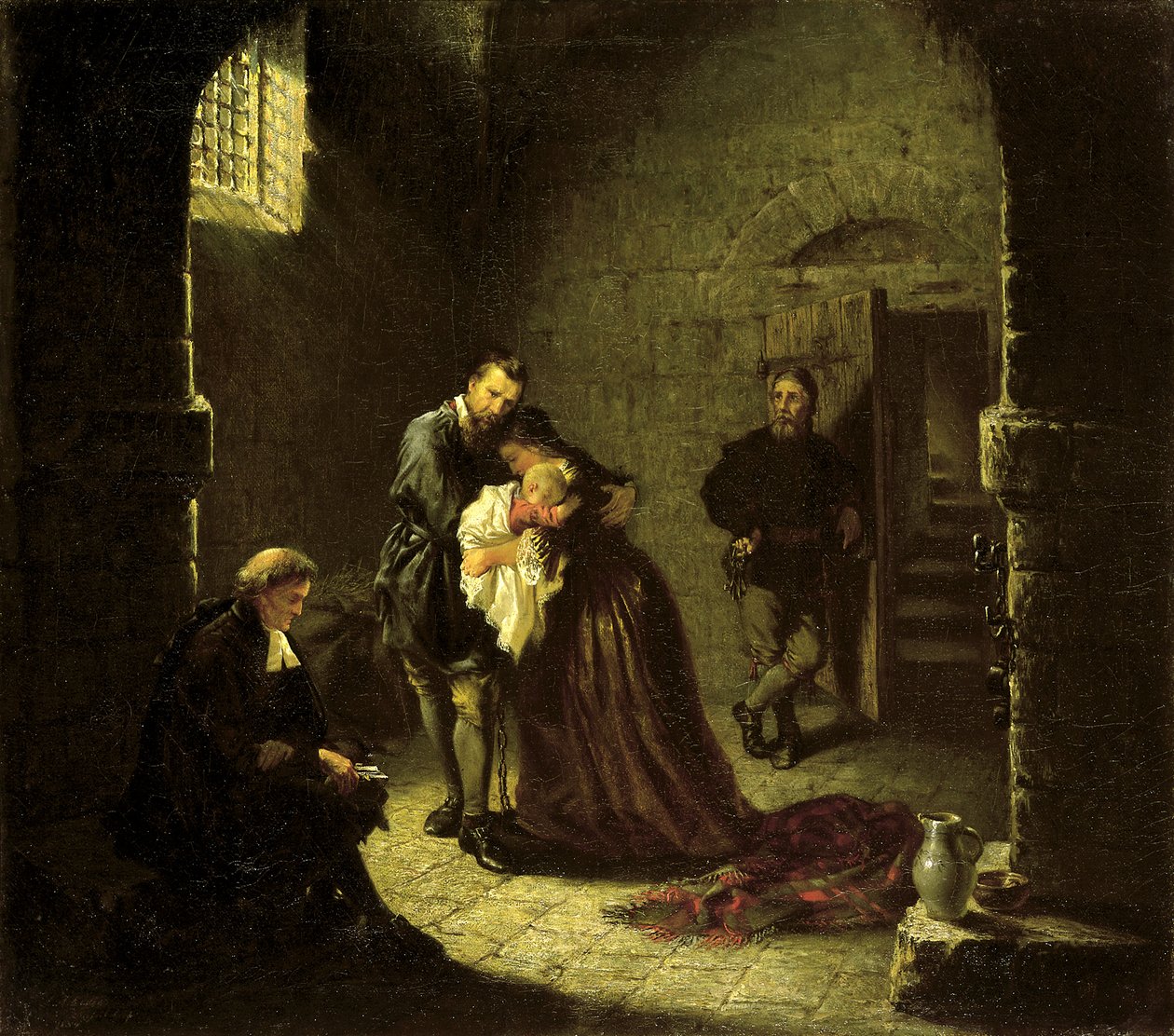 Cena da prisão, 1854. de John Adams Elder
