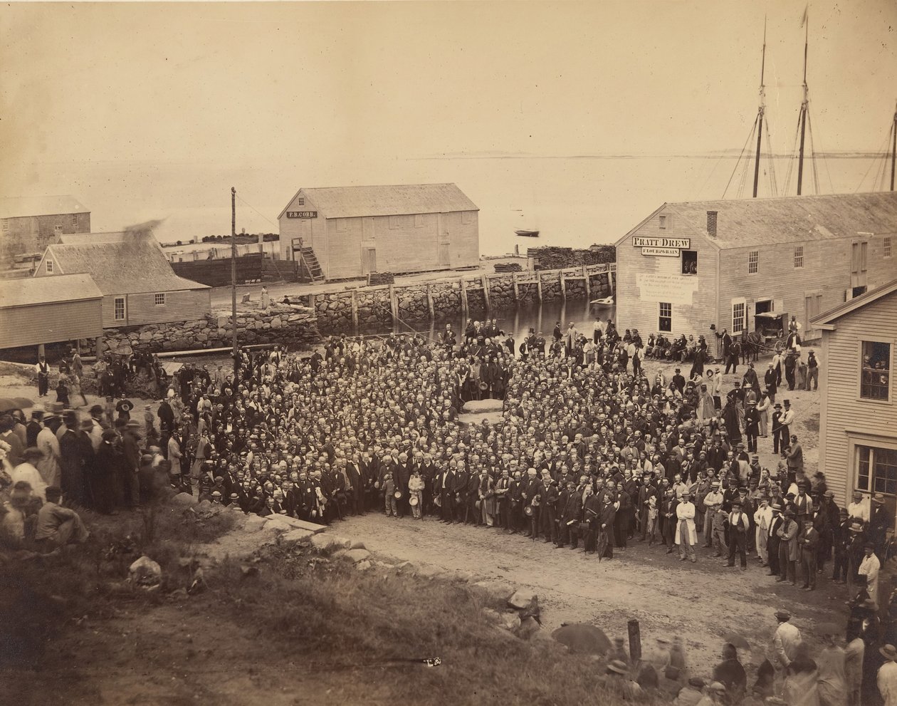 Conselho Congregacional Nacional em Plymouth Rock, 22 de junho de 1865. de John Adams Whipple
