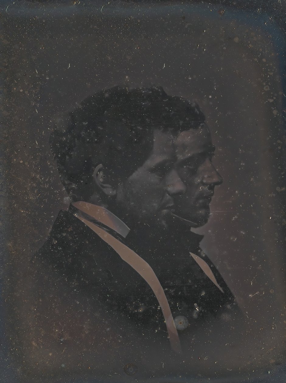 Auto-retrato com o irmão do artista, década de 1840. de John Adams Whipple