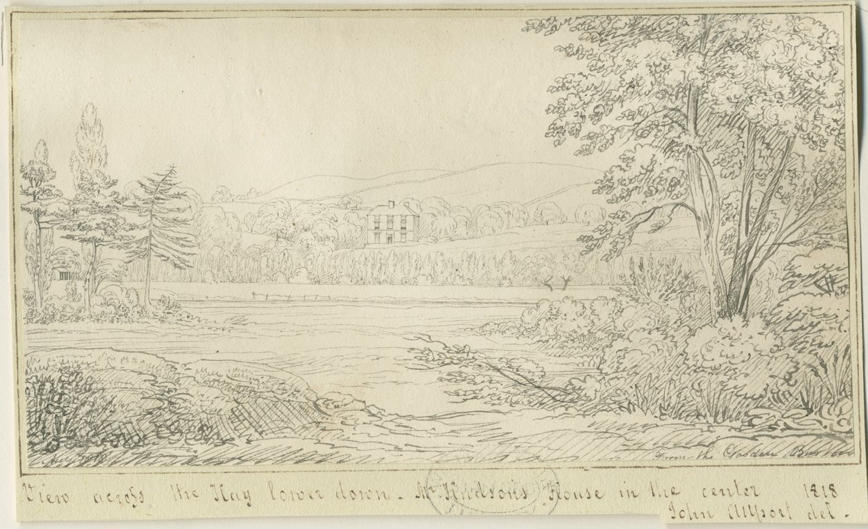 Burton-upon-Trent: desenho a caneta e tinta, 1818 de John Allport
