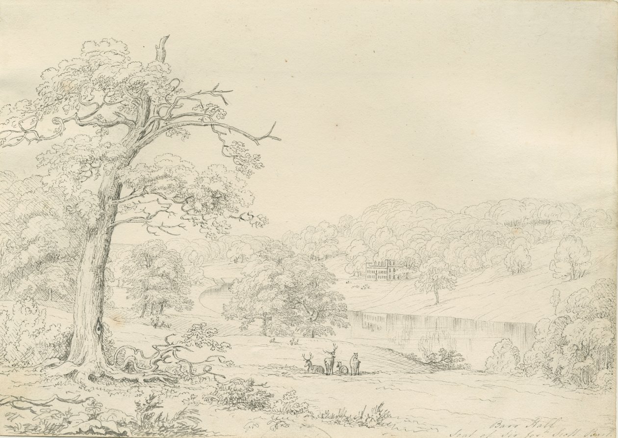 [Grande] Barr Hall: desenho a caneta, nd [1799-1854] de John Allport