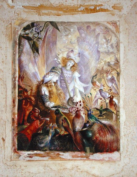 O Concerto (aguarela sobre papel) de John Anster Fitzgerald