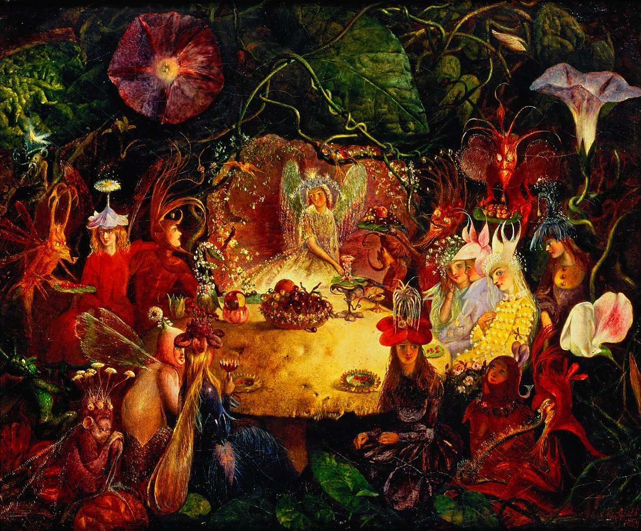 O banquete das fadas, 1859 de John Anster Fitzgerald