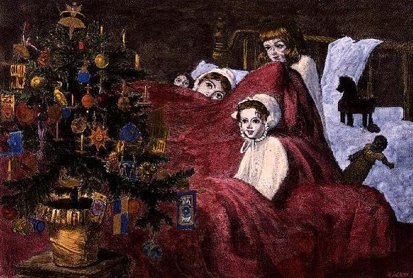 A Visão Privada, Illustrated London News, 23 de dezembro de 1865 de John Anster Fitzgerald