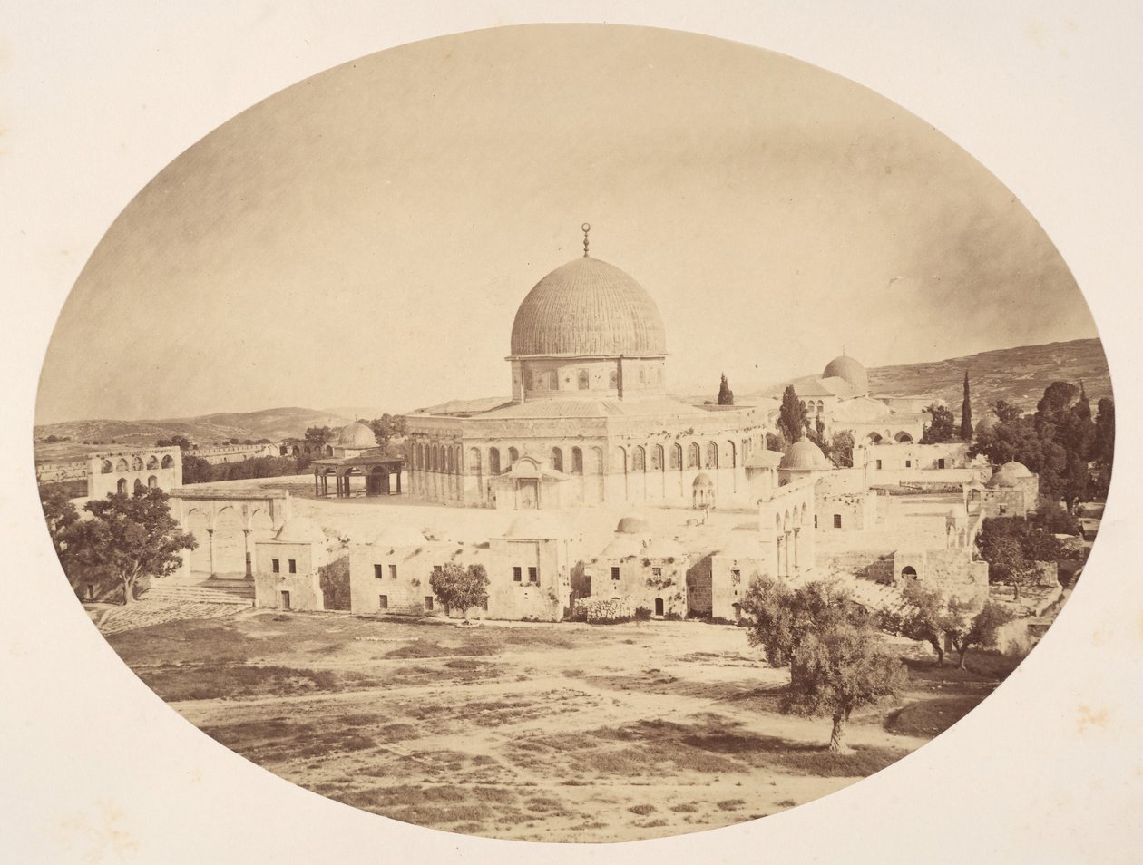 Jerusalém, Local do Templo no Monte Moriá, 1857. de John Anthony