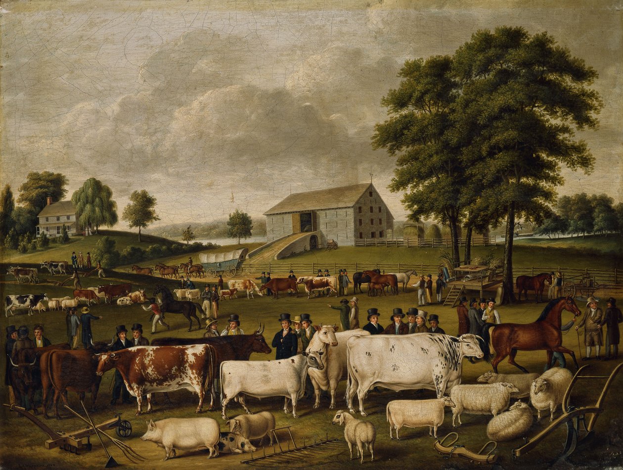 Uma feira no país da Pensilvânia, 1824 de John Archibald Woodside