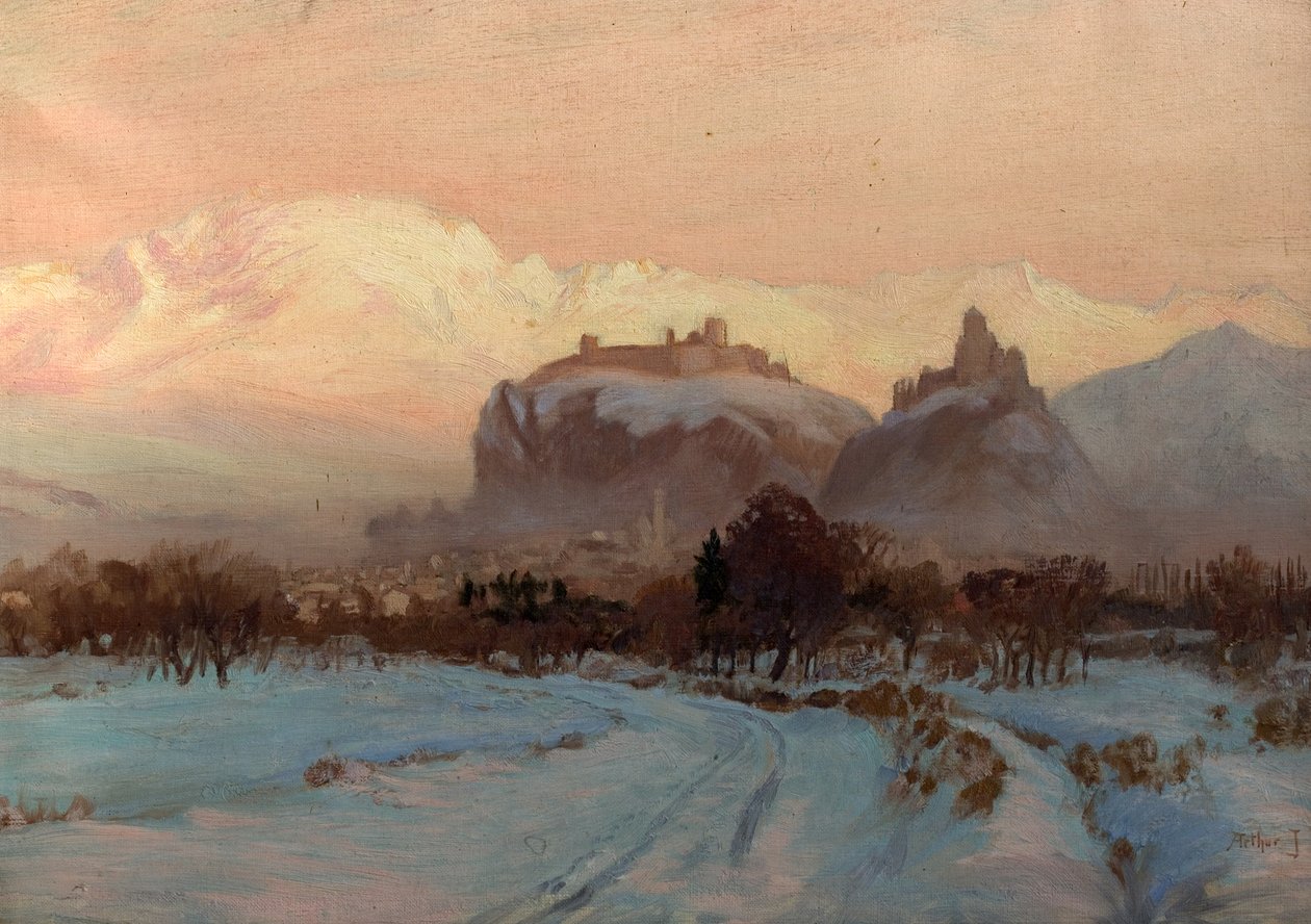 Uma cena de inverno de John Arthur Black