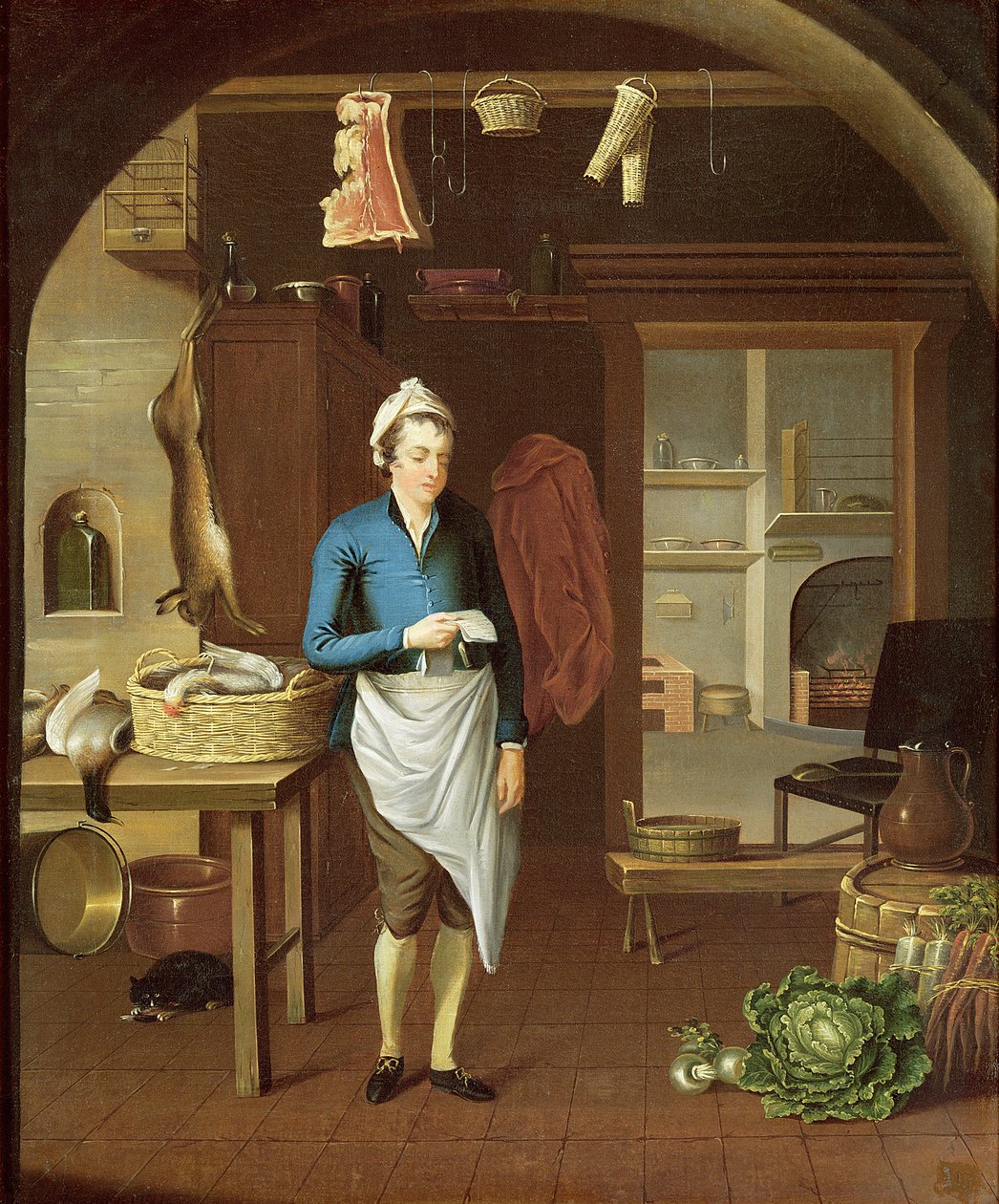 Cena da cozinha, 1771 de John Atkinson
