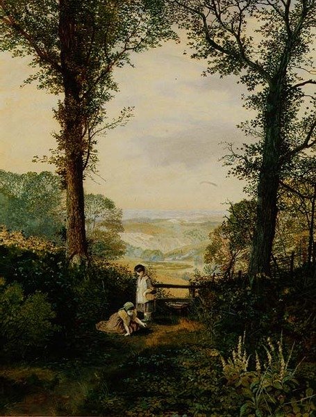 Um Vale Burnsall, Wharfedale de John Atkinson Grimshaw