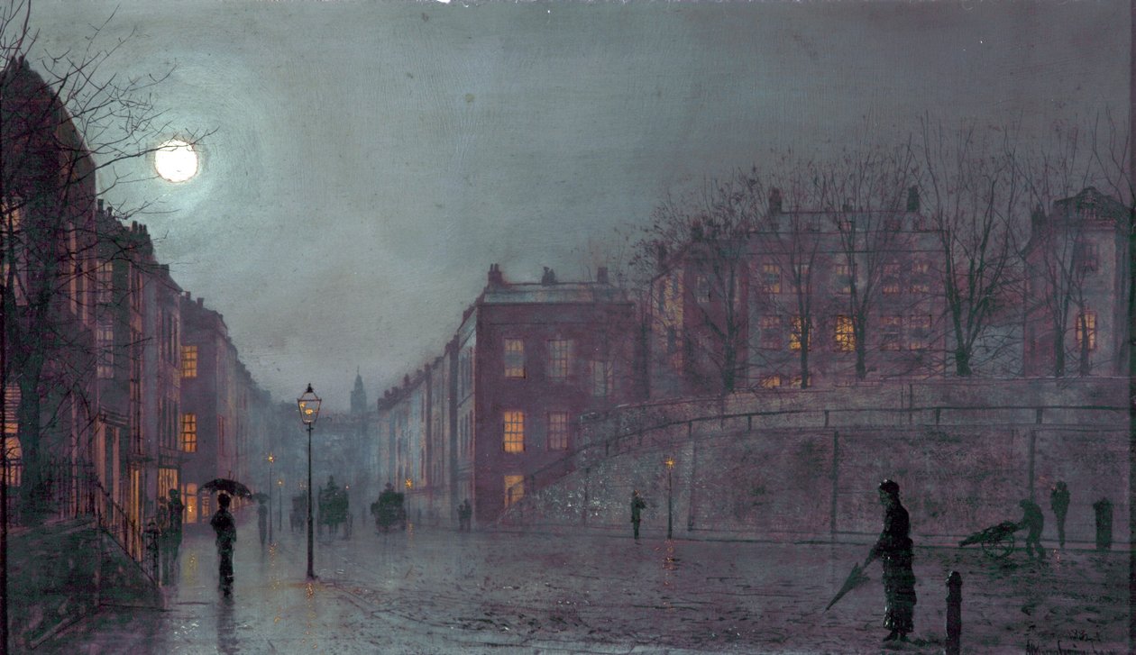 Uma visão de Hampstead, Londres, 1882 de John Atkinson Grimshaw