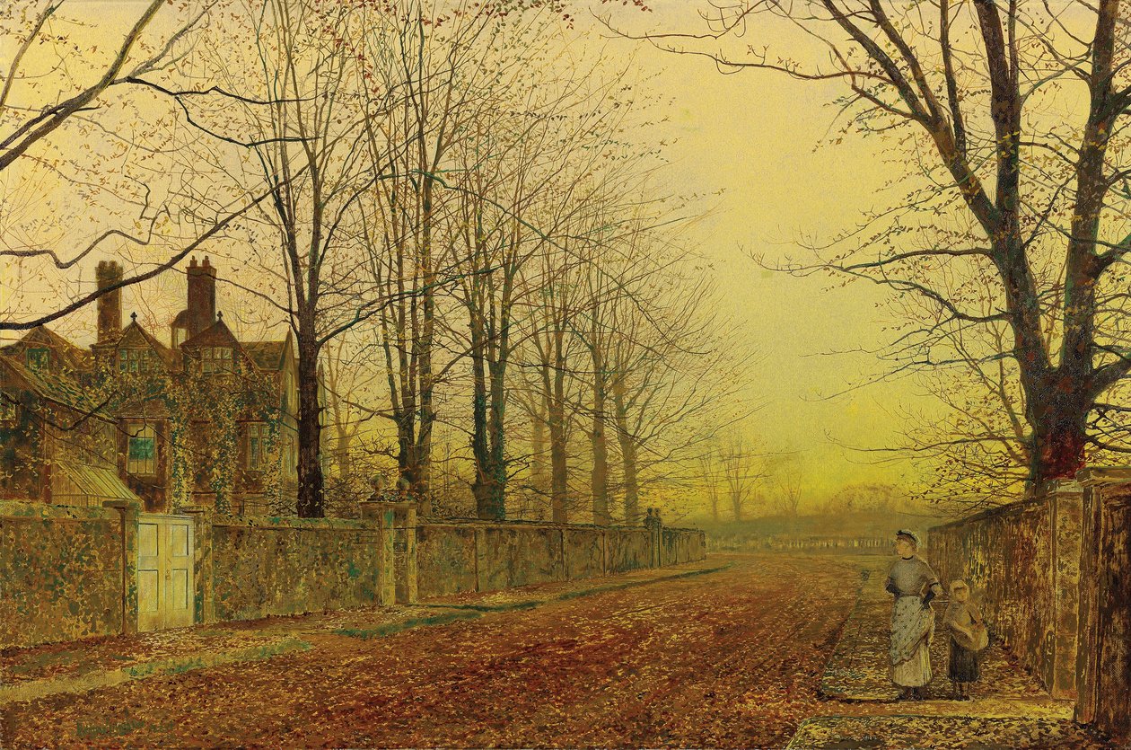 Glória do outono, 1887 de John Atkinson Grimshaw