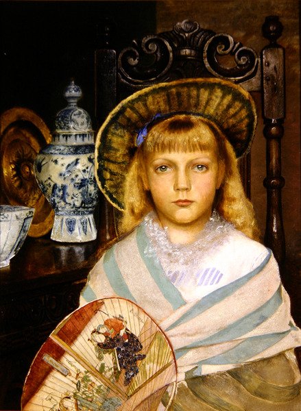 Enid (óleo sobre tela) de John Atkinson Grimshaw