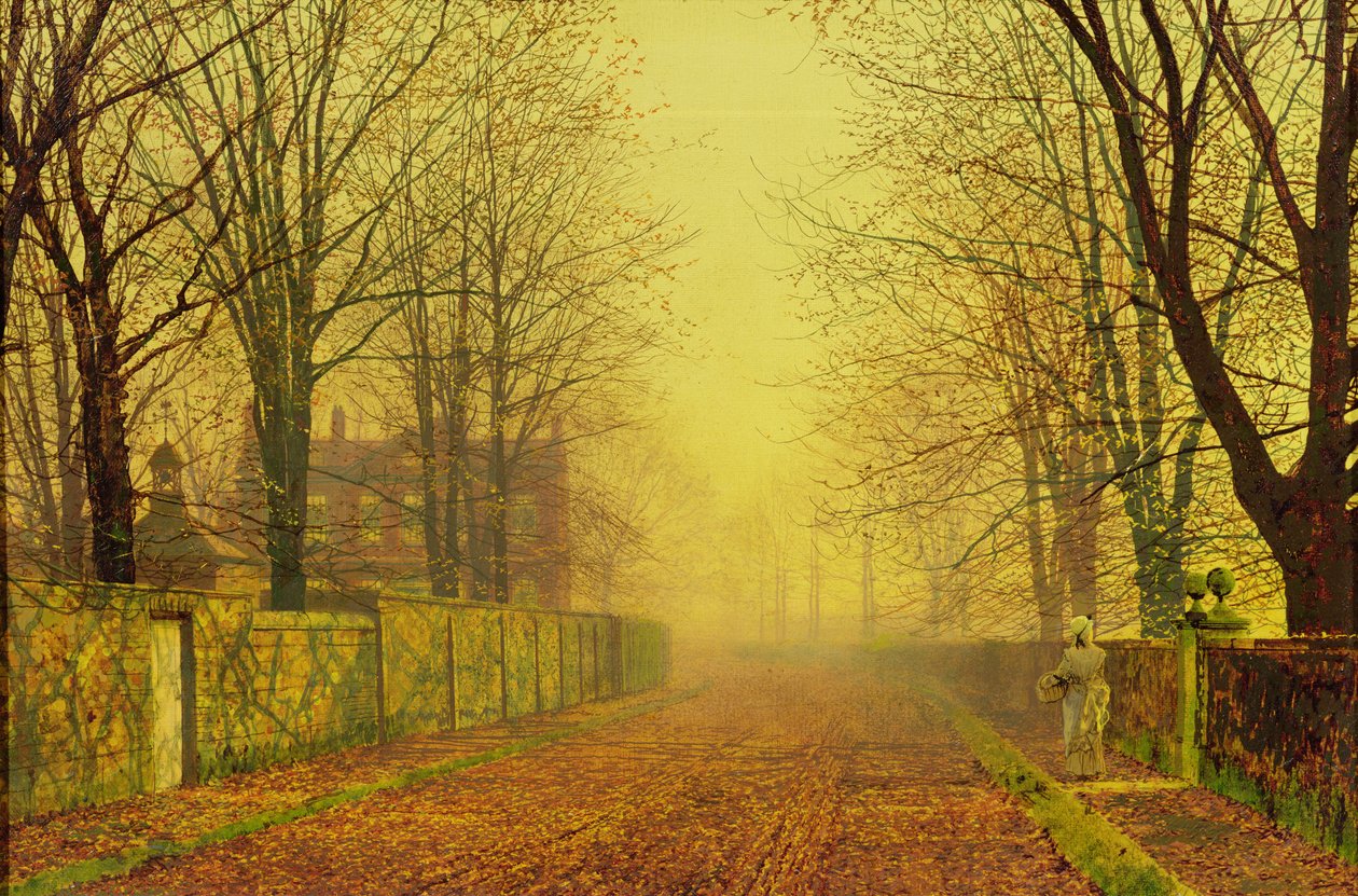 Brilho da noite, c.1884 (óleo sobre tela) de John Atkinson Grimshaw