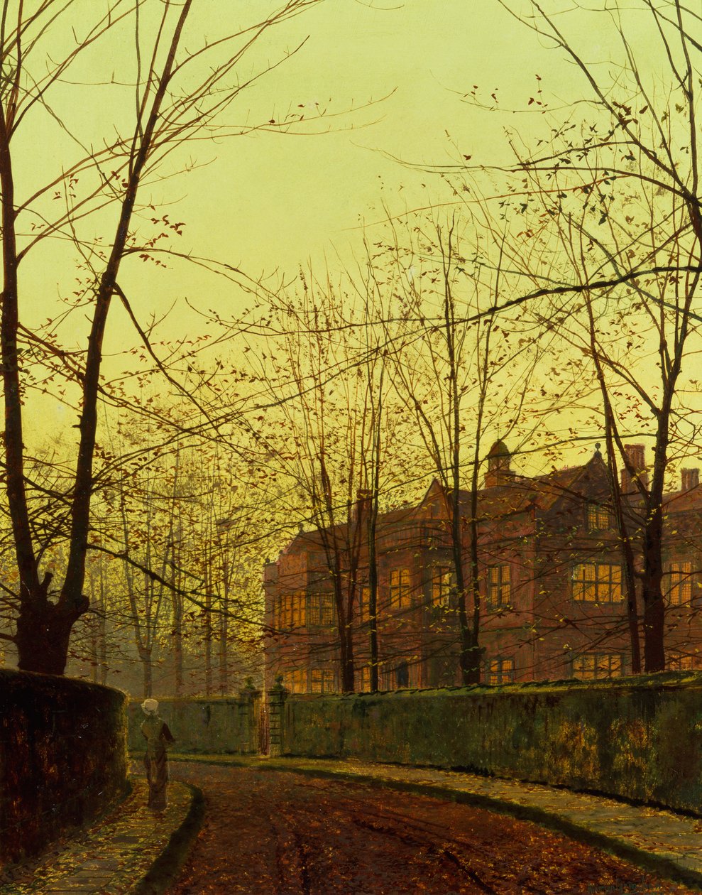 Outono Dourado (óleo sobre tela) de John Atkinson Grimshaw