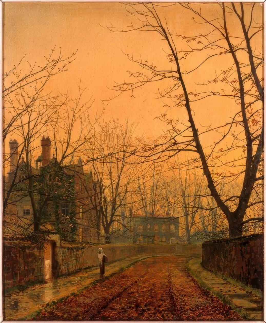 Hampstead - ouro do outono de John Atkinson Grimshaw