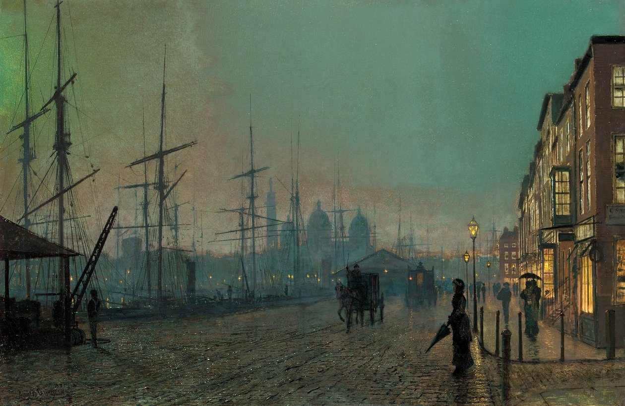 Humber Dockside, 1881 de John Atkinson Grimshaw