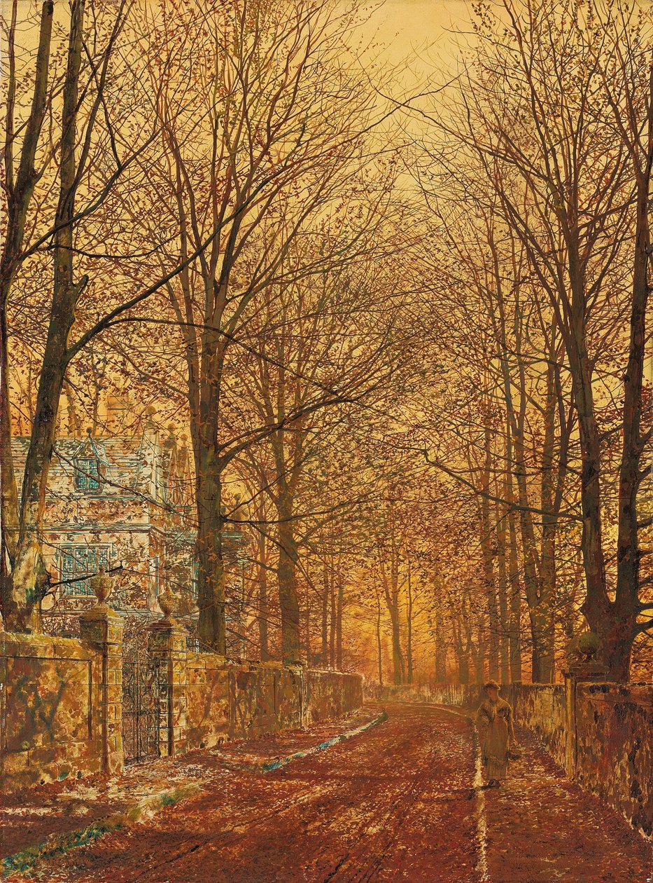 Nos velhos tempos dourados de John Atkinson Grimshaw