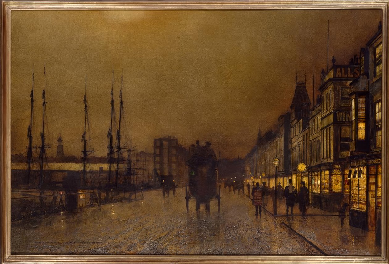 JAGrimshaw, Glasgow - Pintura de John Atkinson Grimshaw