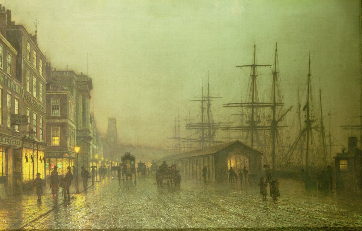 Docas de Liverpool de John Atkinson Grimshaw