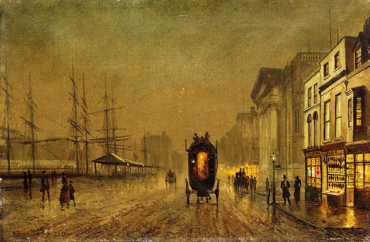 Docas de Liverpool, de John Atkinson Grimshaw