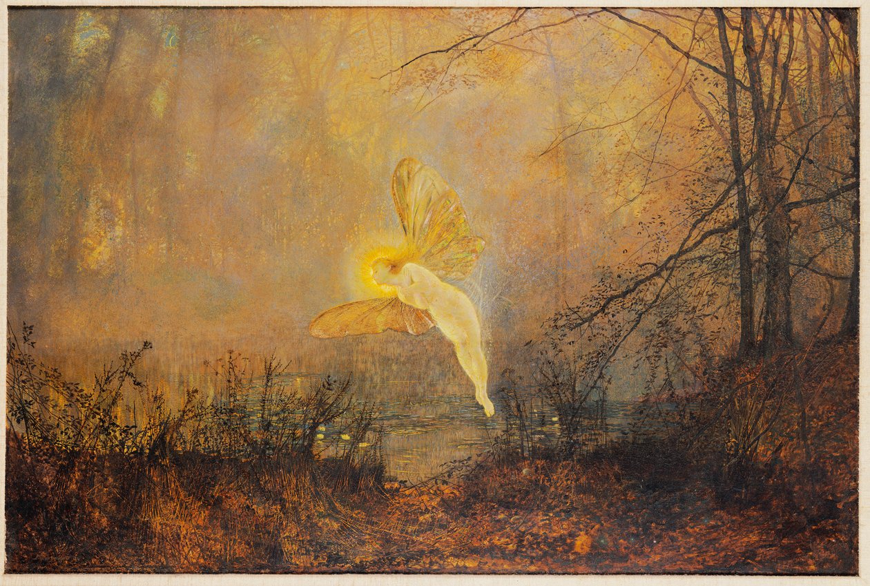 Noite de Verão, ou "Íris", 1876 de John Atkinson Grimshaw