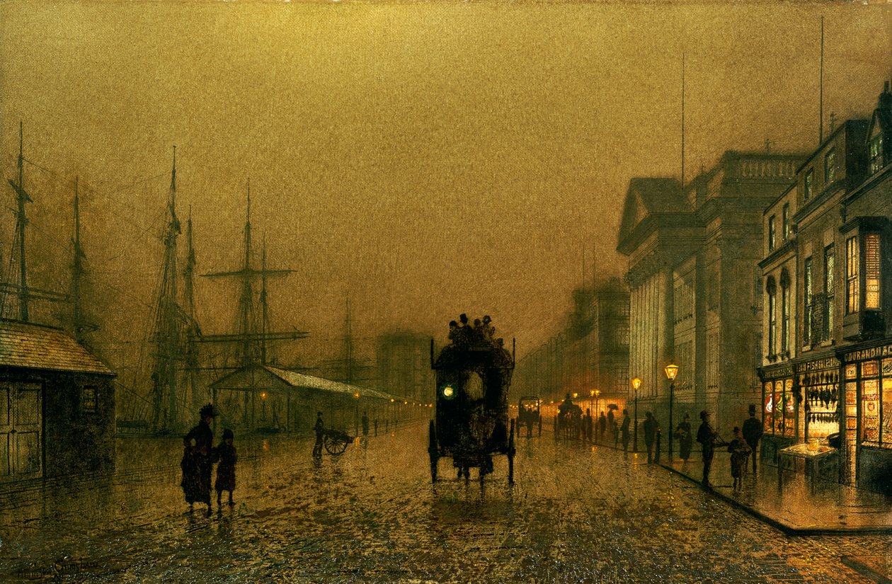 Salthouse Dock, Liverpool de John Atkinson Grimshaw