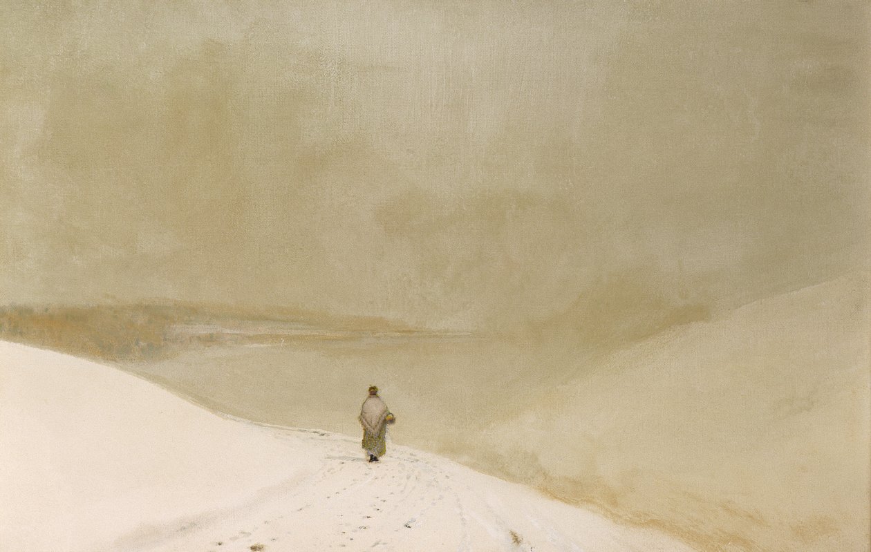 Neve e Névoa (Caprice in Yellow Minor) (óleo sobre tela) de John Atkinson Grimshaw
