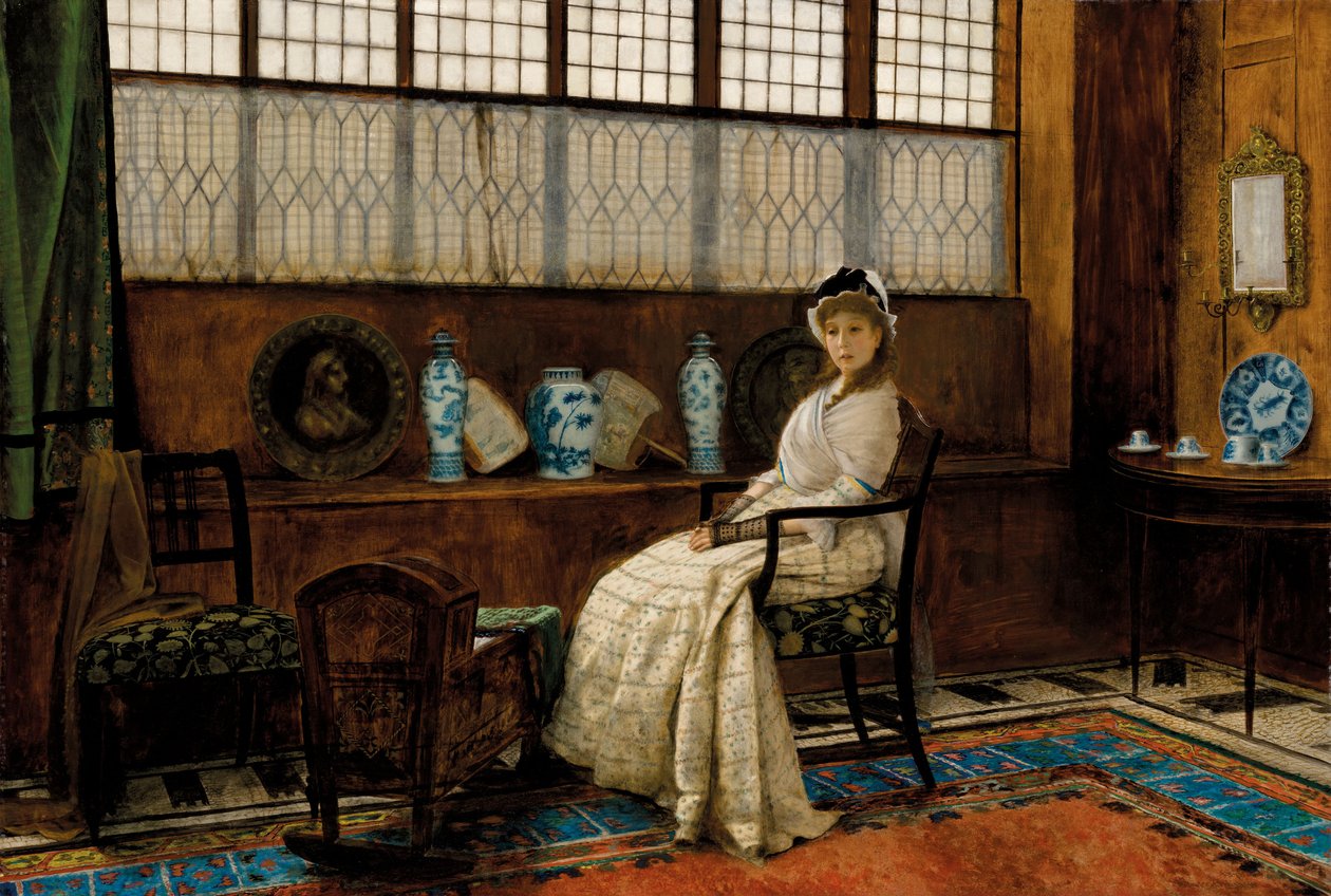 A Canção do Berço por John Atkinson Grimshaw, 1878 de John Atkinson Grimshaw