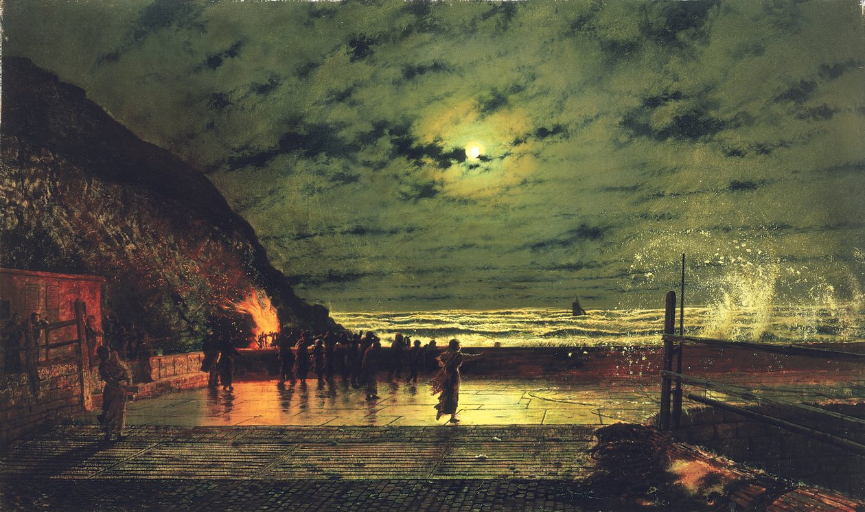 O alargamento do porto, 1879 de John Atkinson Grimshaw