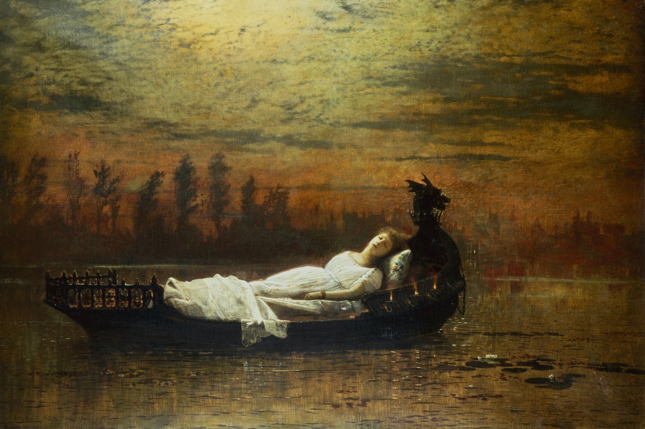 A Senhora de Shalott de John Atkinson Grimshaw