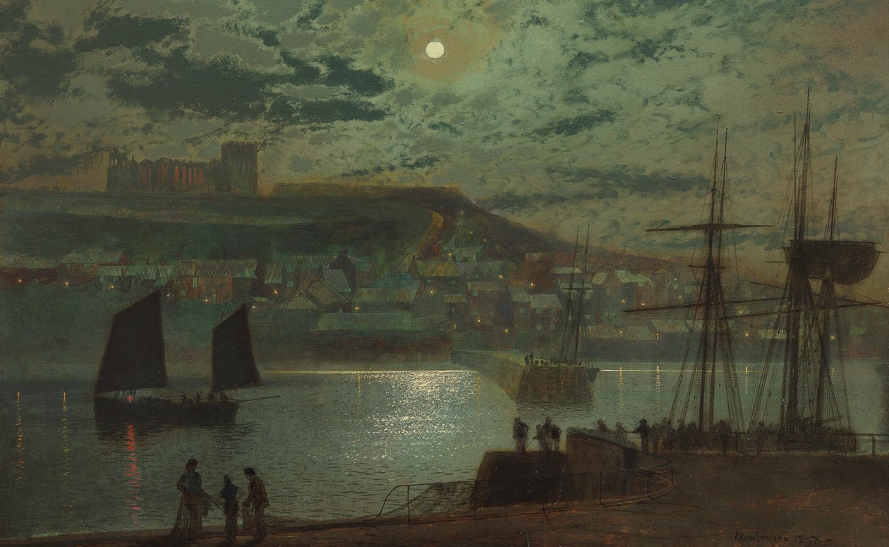 Whitby Harbor de John Atkinson Grimshaw