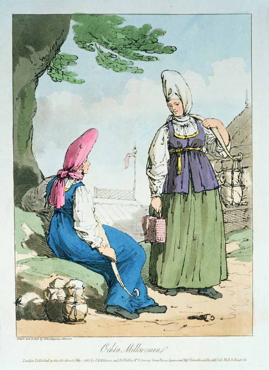 Ocheta Milkcow Mulher, 1803 de John Augustus Atkinson