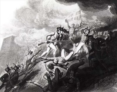 O assalto de San Sebastian, 31 de agosto de 1813 (ver 126363) de John Augustus after Atkinson