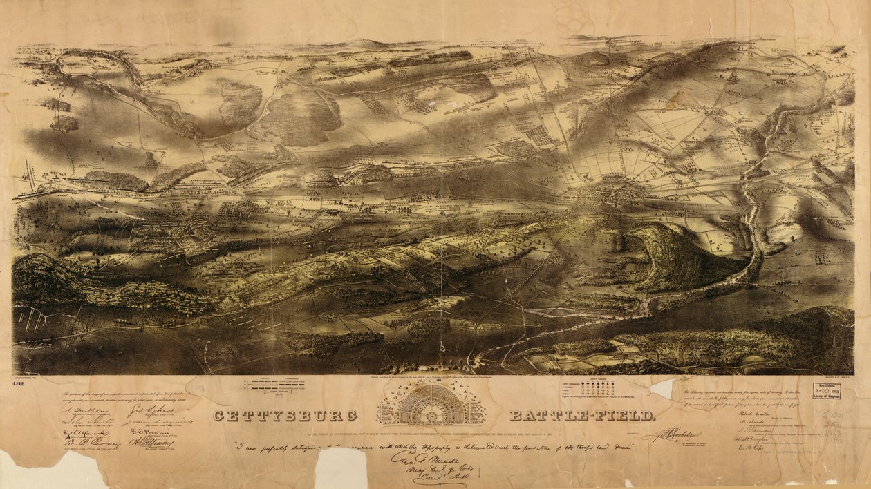 Campo de batalha de Gettysburg de John Bachelder