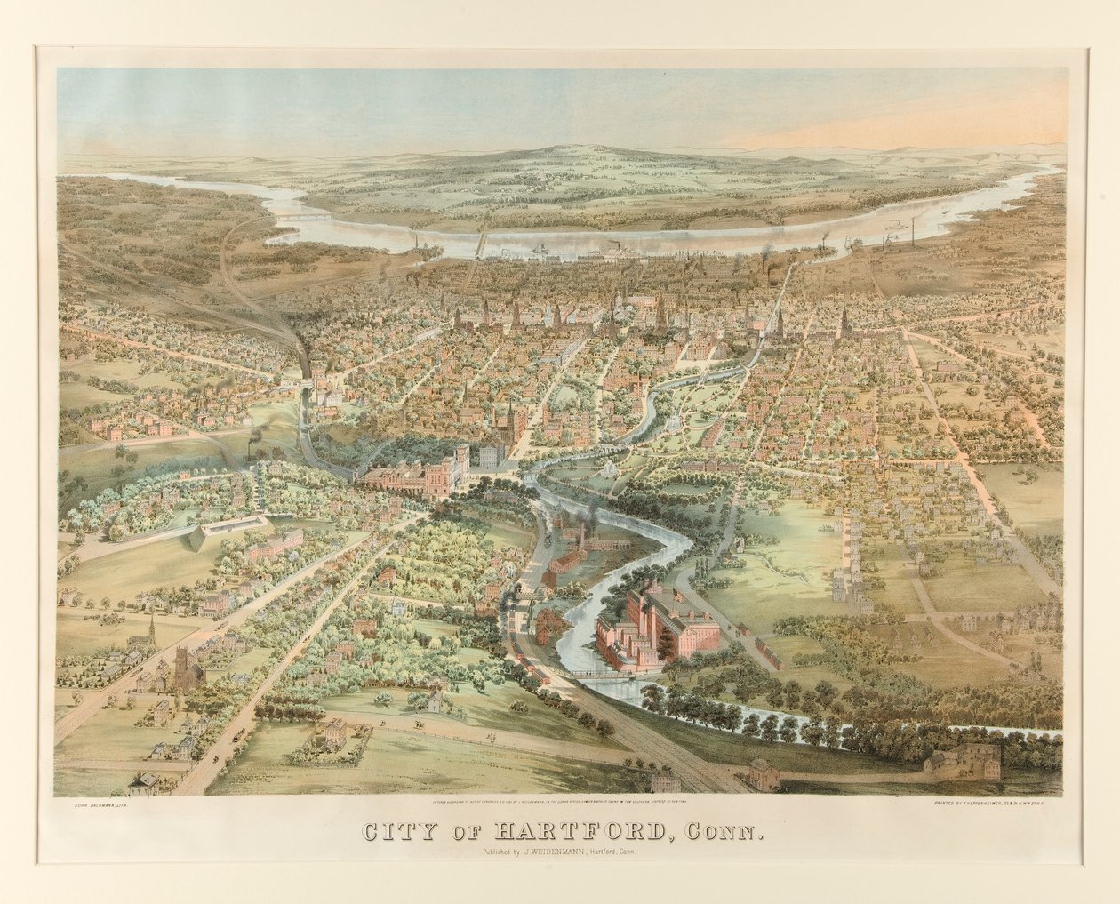 Cidade de Hartford, Conn. de John Bachmann