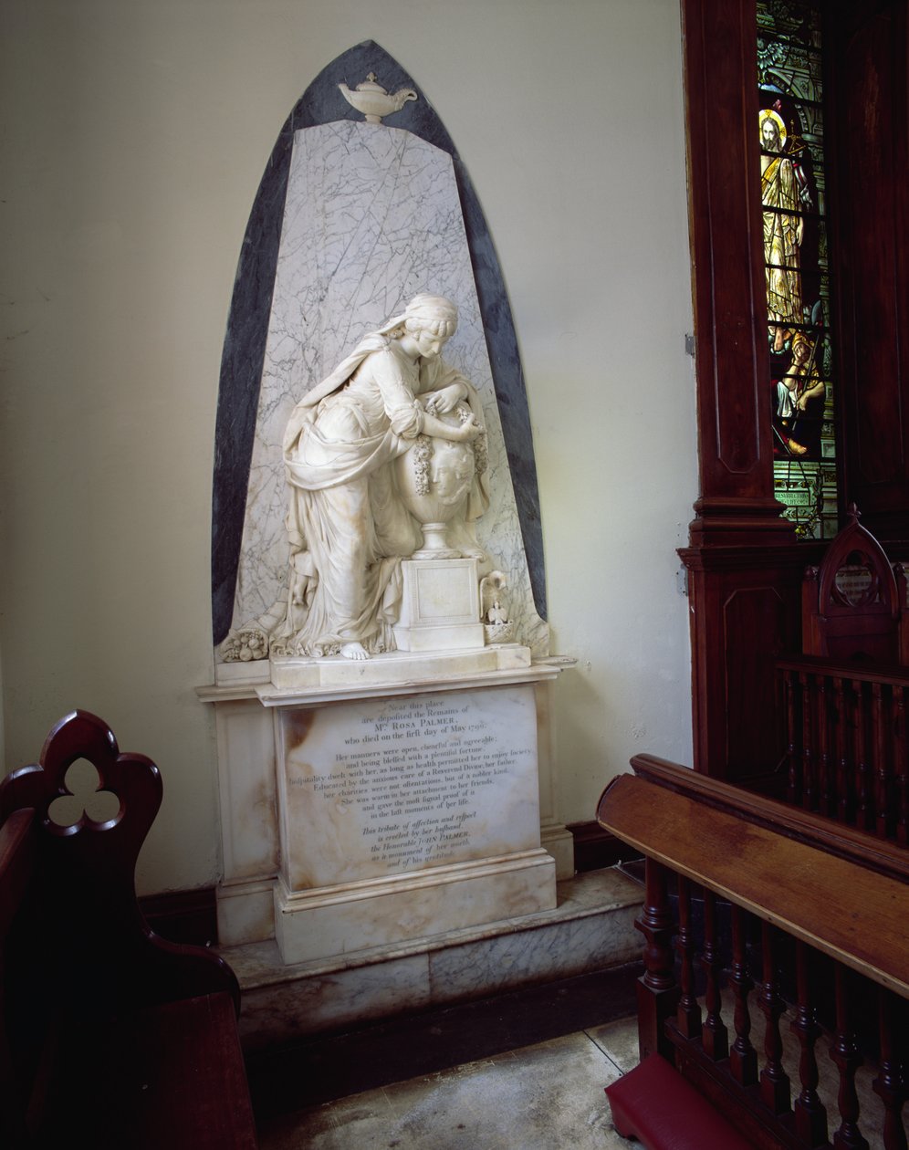Monumento a Rosa Palmer de Rose Hall, 1790 (mármore) de John Bacon