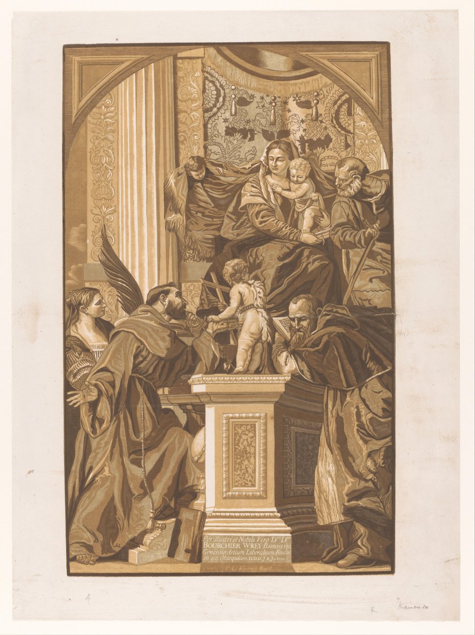 familia sagrada Obras de arte de mestres venezianos (título da série) Opera selectora (título da série) de John Baptist Jackson