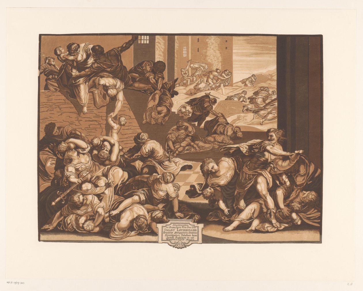 Infanticídio em Belém Obras de arte de mestres venezianos (título da série) Opera selectora (título da série) de John Baptist Jackson