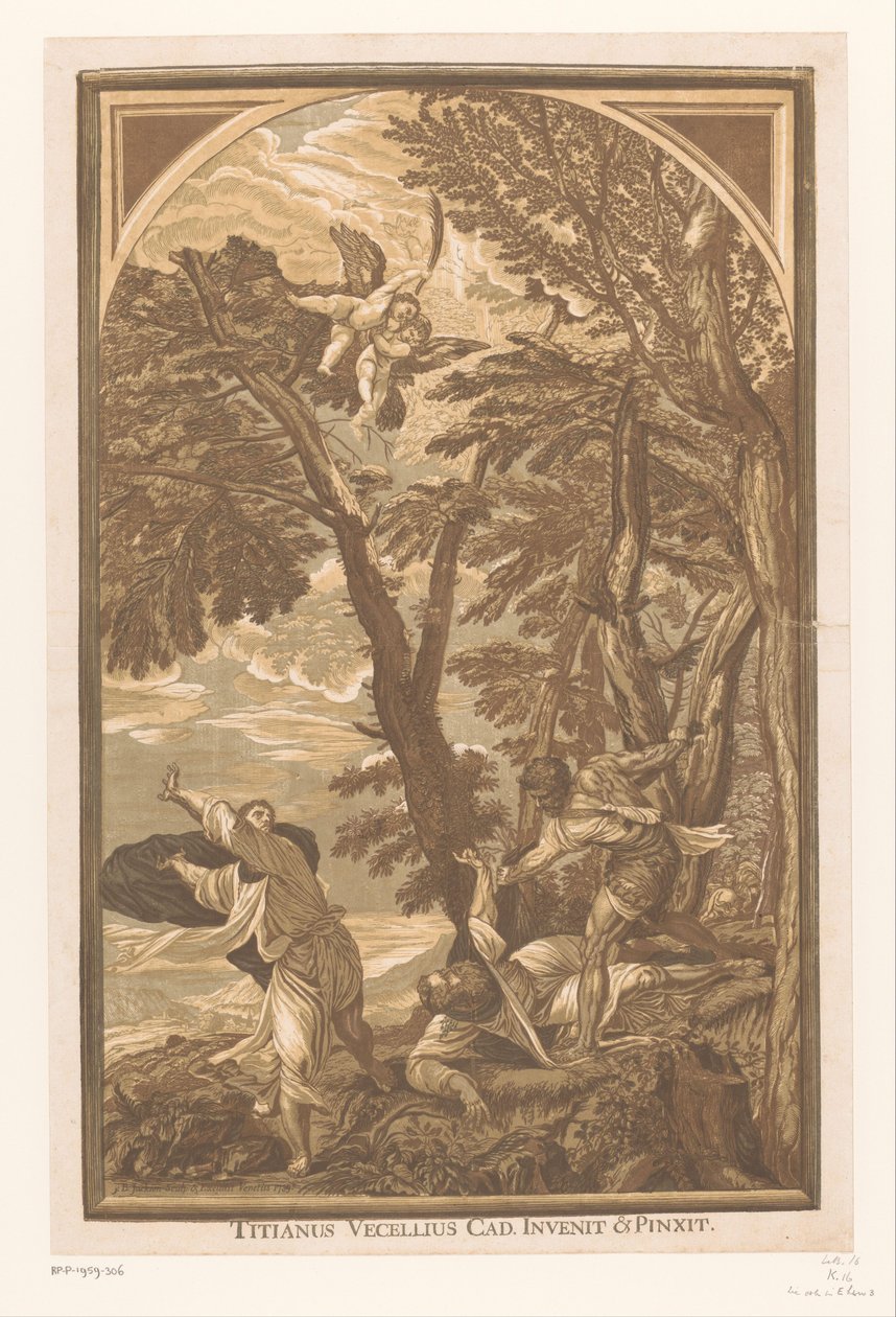 Tortura de Pedro Obras de arte de mestres venezianos (título da série) Opera selectora (título da série) de John Baptist Jackson