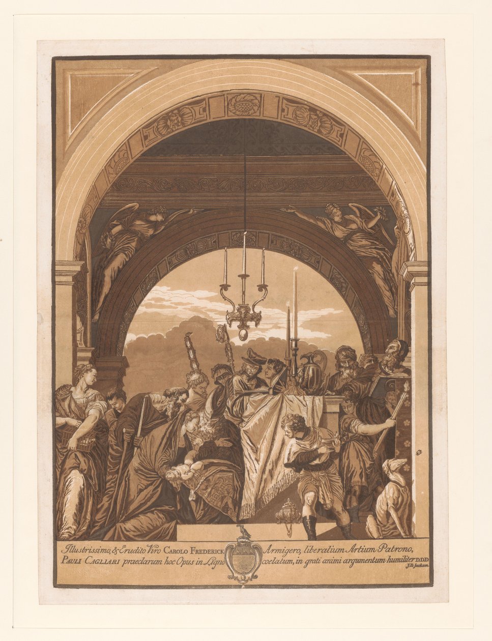 Apresentação de Cristo no Templo Obras de arte de mestres venezianos (título da série) Opera selectora (título da série) de John Baptist Jackson