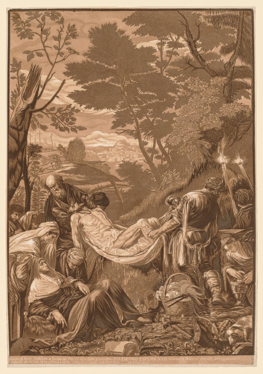 Conjunto Veneziano: Sepultamento de Cristo de John Baptist Jackson