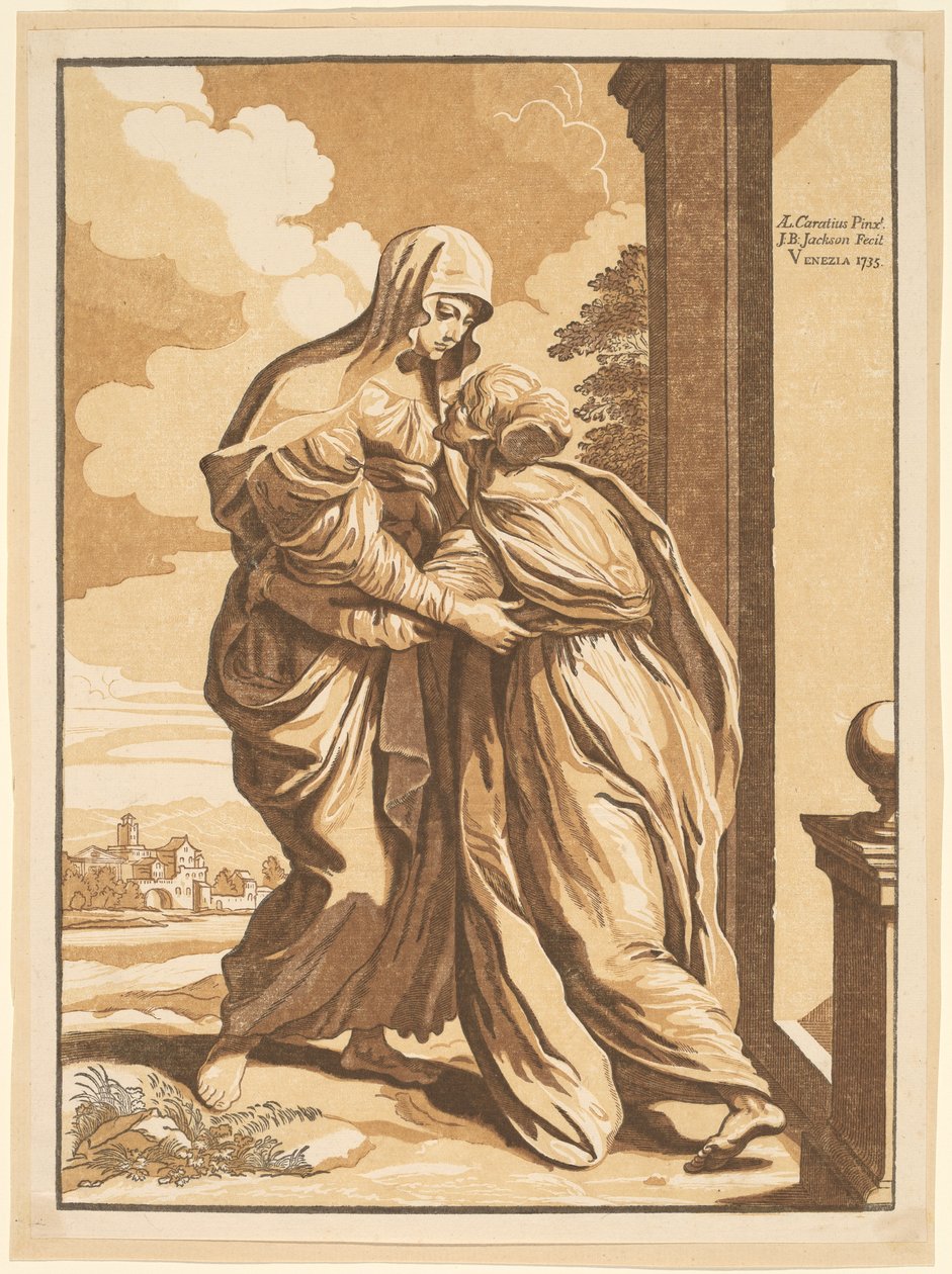 A Visitação de John Baptist Jackson, after Annibale Carracci