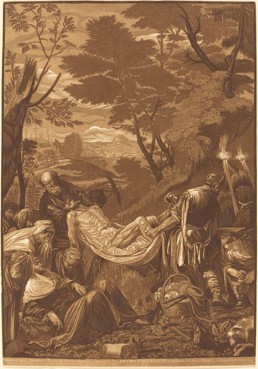 O sepultamento de John Baptist Jackson after Jacopo Bassano