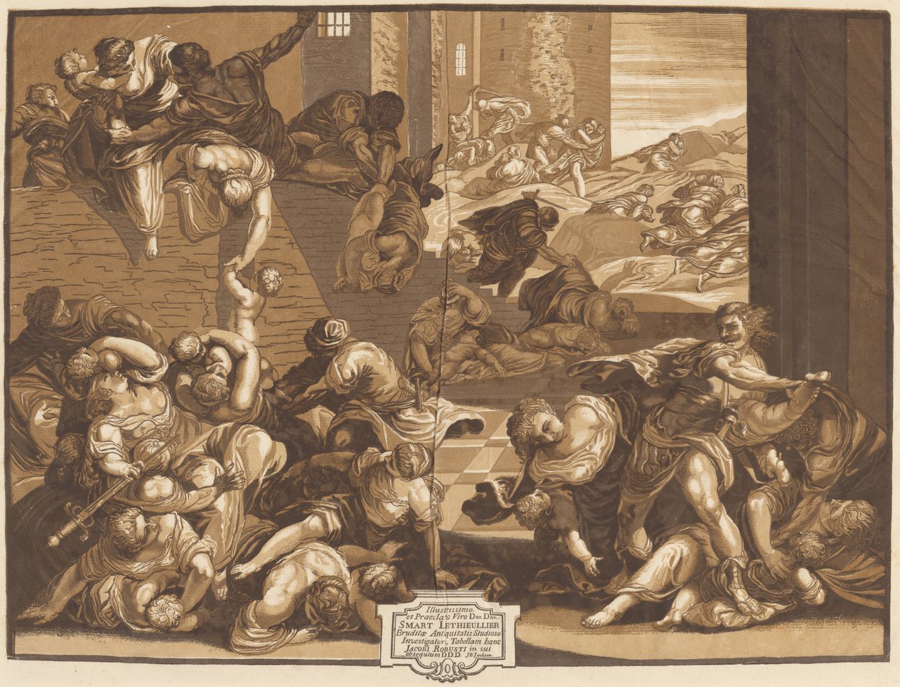 Massacre dos Inocentes de John Baptist Jackson, after Jacopo Tintoretto