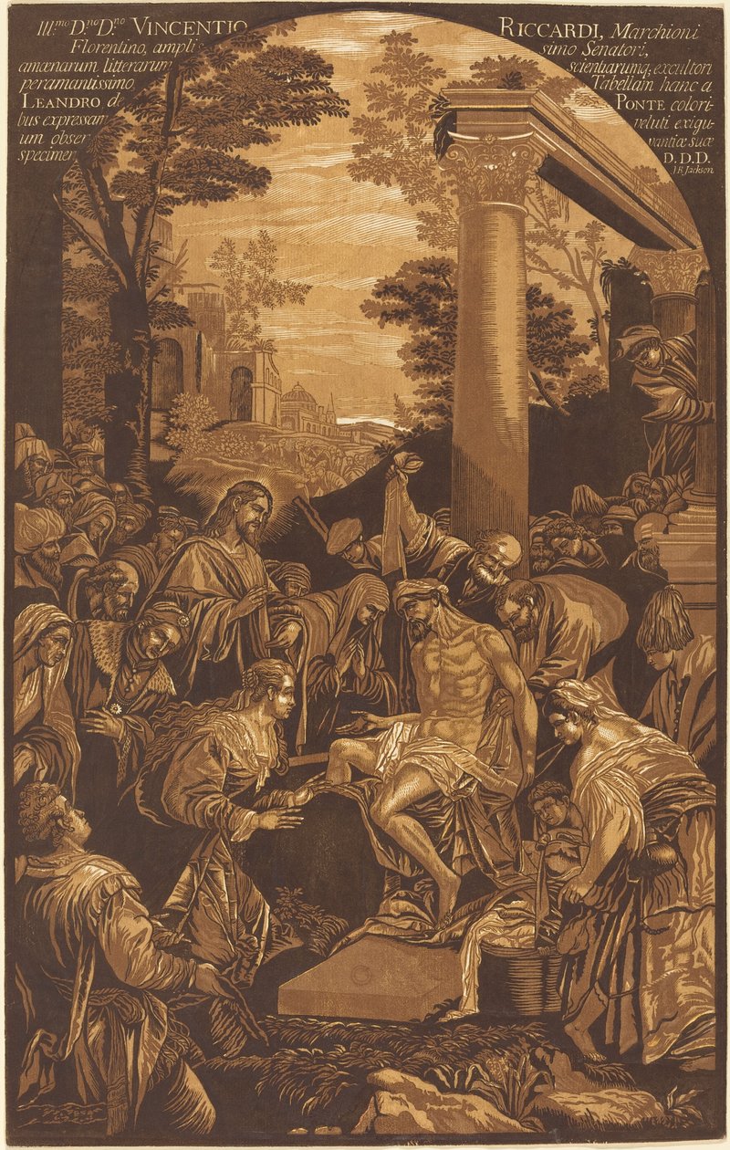 A Ressurreição de Lázaro de John Baptist Jackson after Leandro Bassano