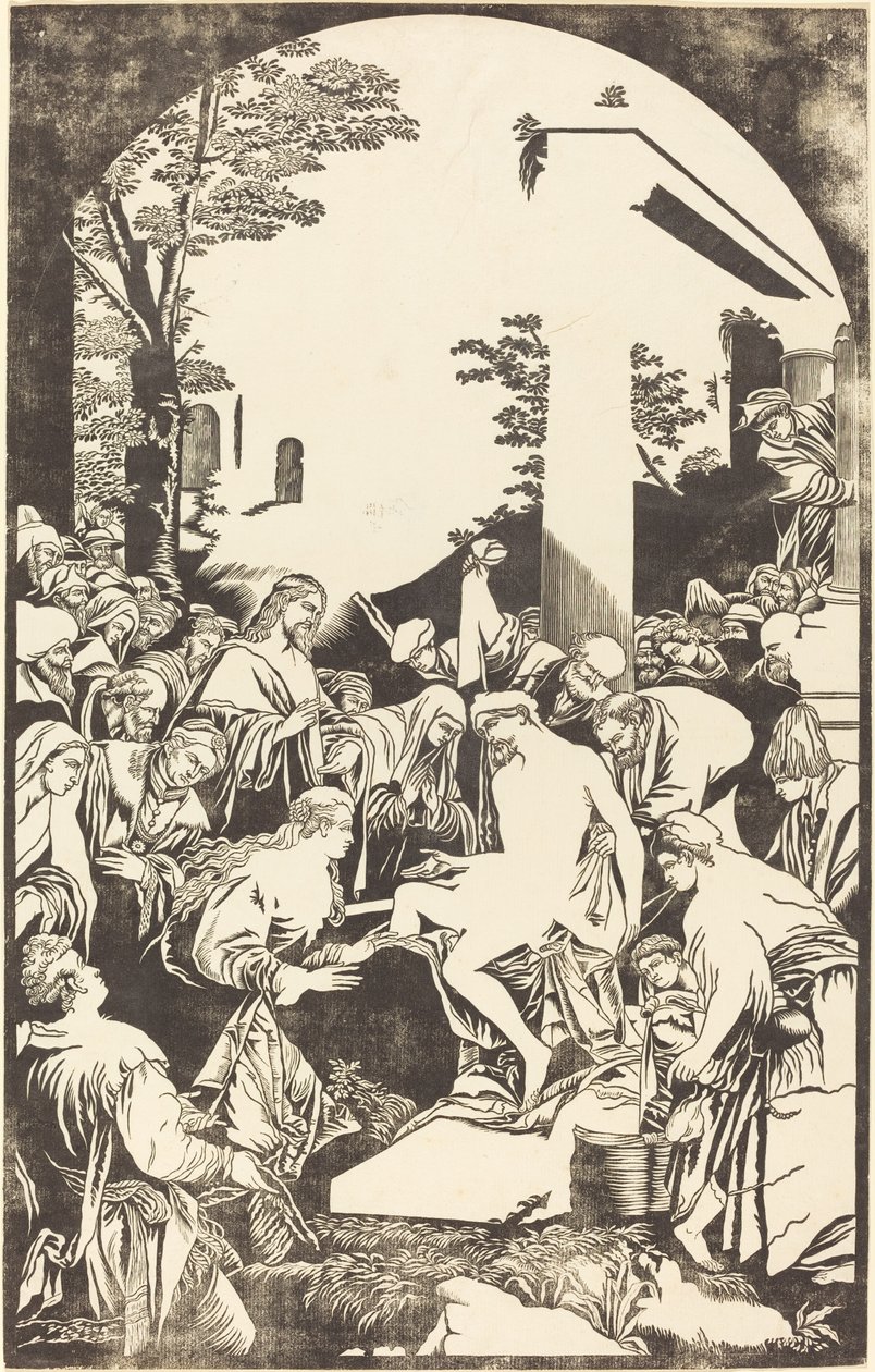 A Ressurreição de Lázaro de John Baptist Jackson after Leandro Bassano