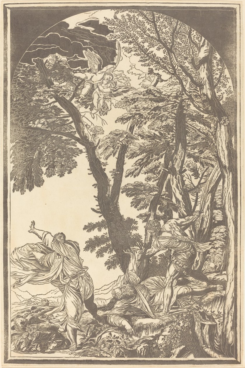 A Morte de São Pedro Mártir de John Baptist Jackson after Titian