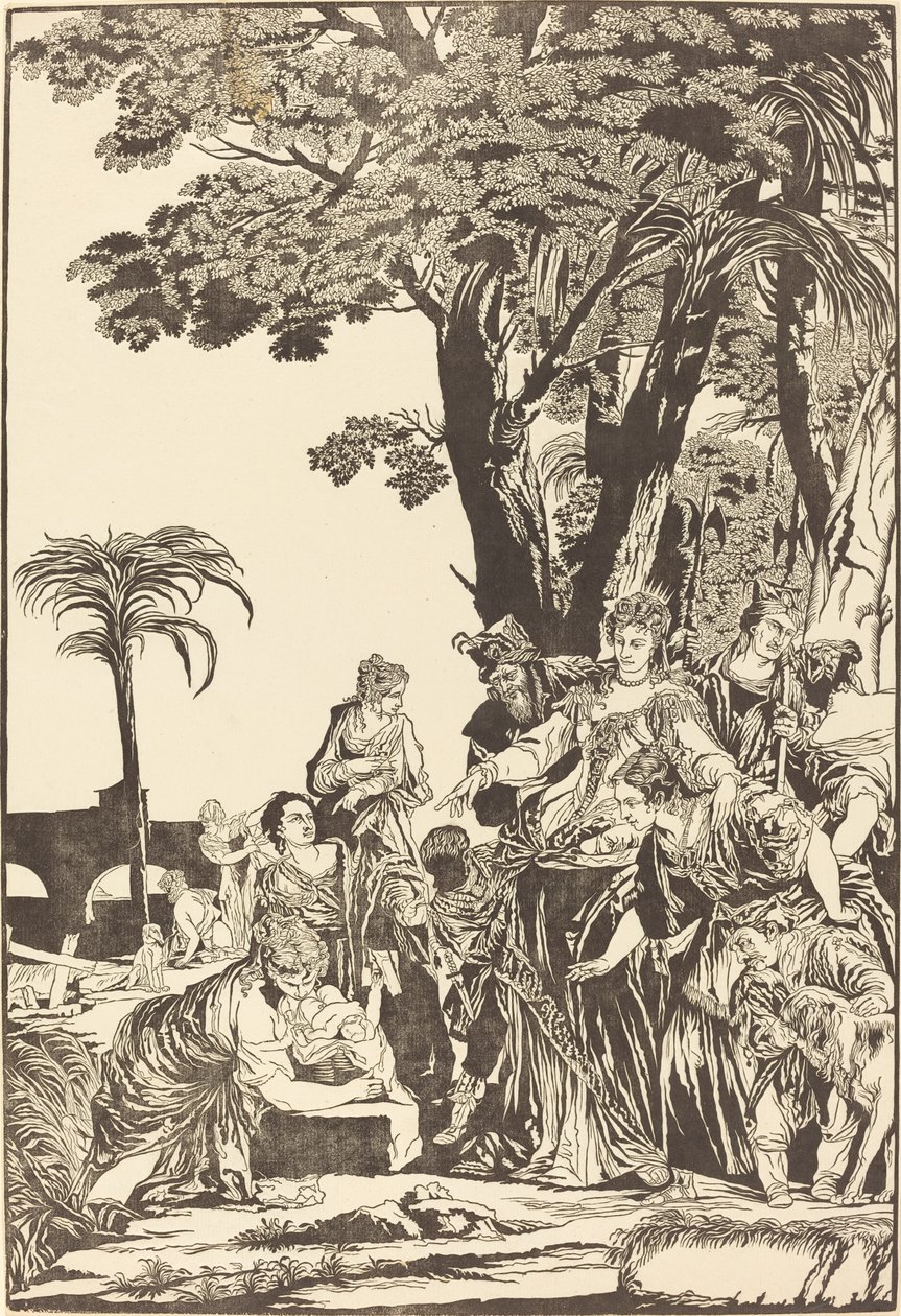 A descoberta de Moisés de John Baptist Jackson after Veronese