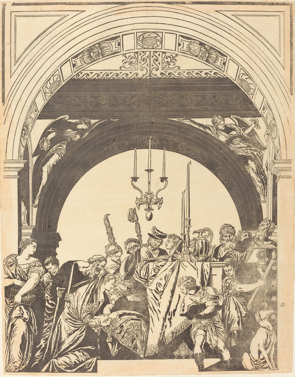 A Apresentação no Templo (A Circuncisão) de John Baptist Jackson after Veronese